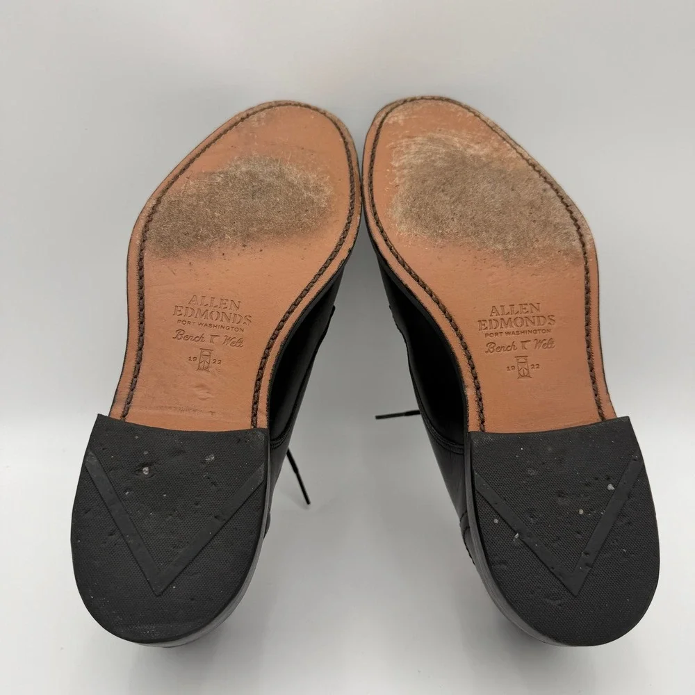 Allen Edmonds Raymond black leather derby oxfords dress shoes Mens 10